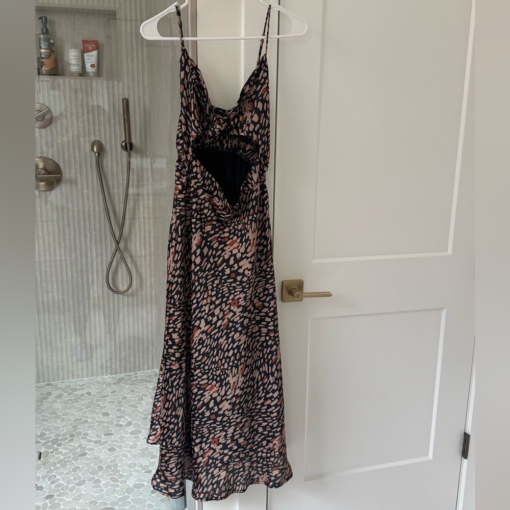 Vici cutout print dress